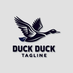 Duck icon set logo vector illustration design template design