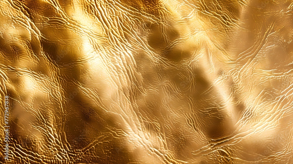 Poster abstract golden texture with shimmering waves. elegant background for design. luxurious and stylish.