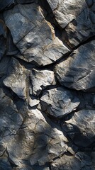 Textured rock surface with shadow and light