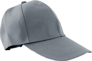 Gray baseball cap, trendy sport fashion accessory for casual style - obrazy, fototapety, plakaty