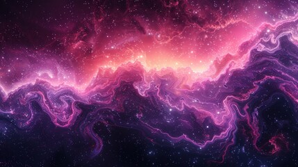 Vibrant cosmic nebula - obrazy, fototapety, plakaty