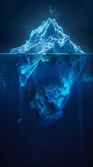 Fototapeta premium Underwater view of an iceberg