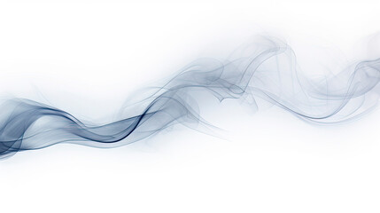 Swirling smoke on white background