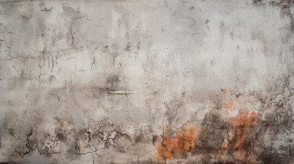 Rusty and white walls with red spot