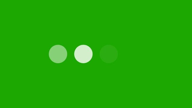 Loading circle animation on green background. Full HD. 4K