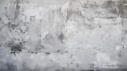 Grey concrete wall with white and black paint