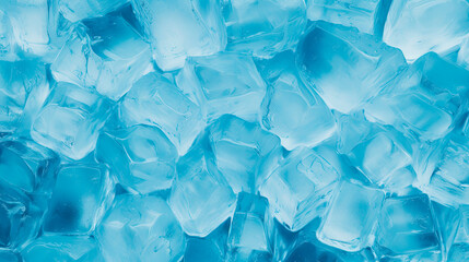 A close up of a pile of ice cubes on a table