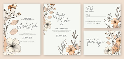 wedding invitations for an event