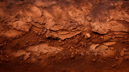 Fototapeta premium Close up of dirt surface with minimal soil