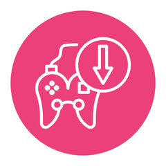 Free Game Download icon vector image. Can be used for Gaming Ecommerce.