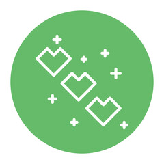 Hearts Life icon vector image. Can be used for Game Design.