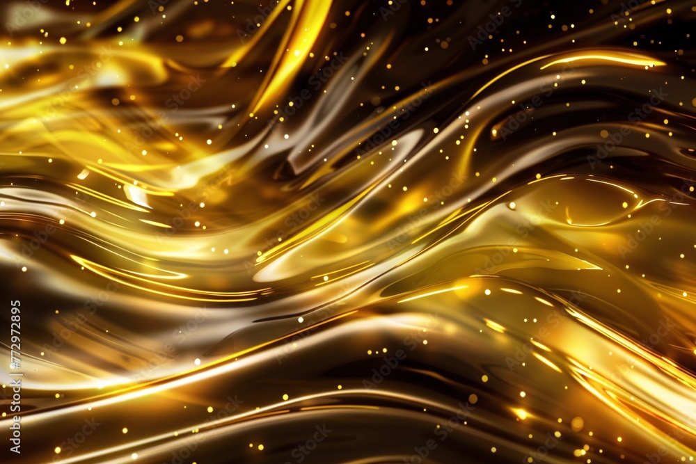 Poster golden glow of the month a sparkling splash of light generative ai