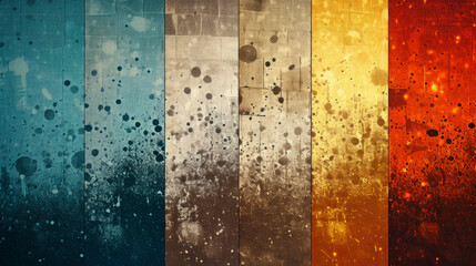 Various paint spots in close-up view