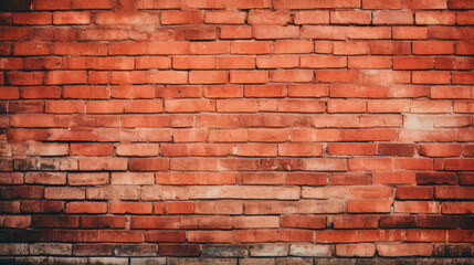 Fototapeta premium Close up of brick wall with black border