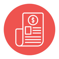 Backer Report icon vector image. Can be used for Crowdfunding.