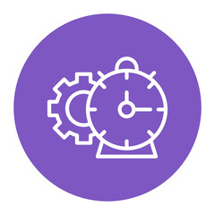 Time Management icon vector image. Can be used for Crowdfunding.
