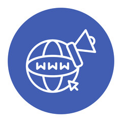 Internet Ads icon vector image. Can be used for Public Relations Agency.