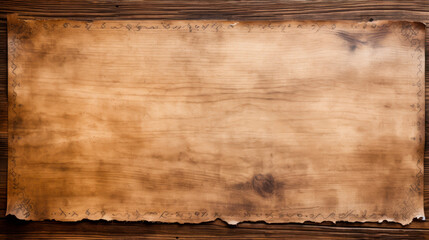 Old paper and parchment on wooden table - Powered by Adobe