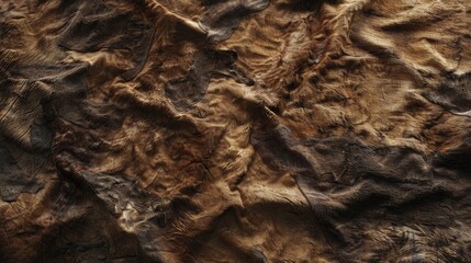 Close-up texture of brown leather material - obrazy, fototapety, plakaty