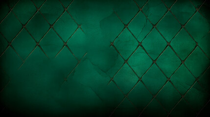 Green wall close up with mesh fence - obrazy, fototapety, plakaty