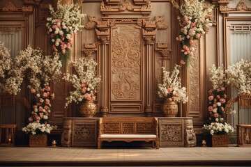 altar in church - obrazy, fototapety, plakaty