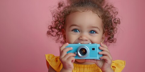 baby with camera