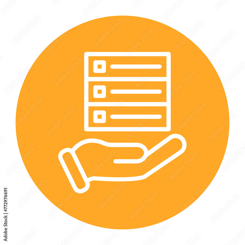 Aufkleber hosted services icon vector image. can be used for new media.