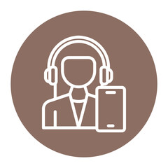 Gen Z Female icon vector image. Can be used for New Media.