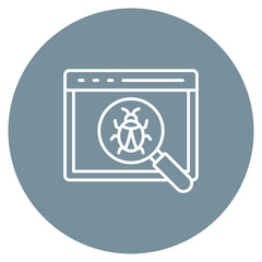 Debug icon vector image. Can be used for Computer Science.