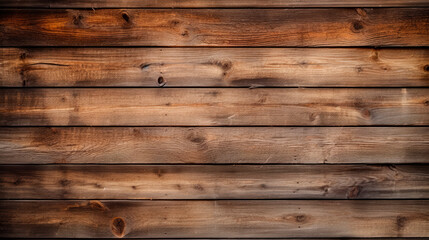Close-up wooden wall with abundant wood boards - Powered by Adobe