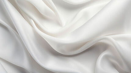 Obraz premium A white fabric with abundant folds