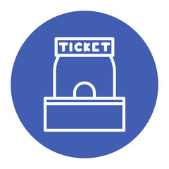 Ticket Booth icon vector image. Can be used for Museum.