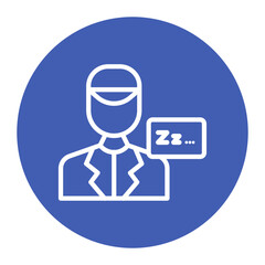 Crew Rest icon vector image. Can be used for Airline.