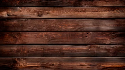 Fotobehang Close-up of weathered wooden wall with multiple planks © StockKing