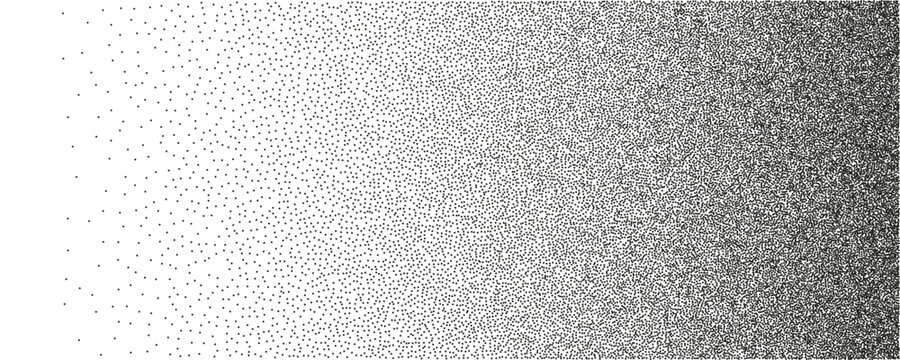 A grayscale horizontal background. Gradient vector with a grainy texture