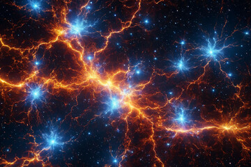 Hochspannungsentladung im all