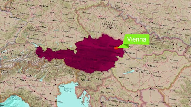 map of Vienna, the capital of Austria.Zooming In: Exploring the Details of the Cairo Map	