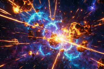 Hochspannungsentladung im all