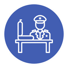 Customs icon vector image. Can be used for Postal Service.