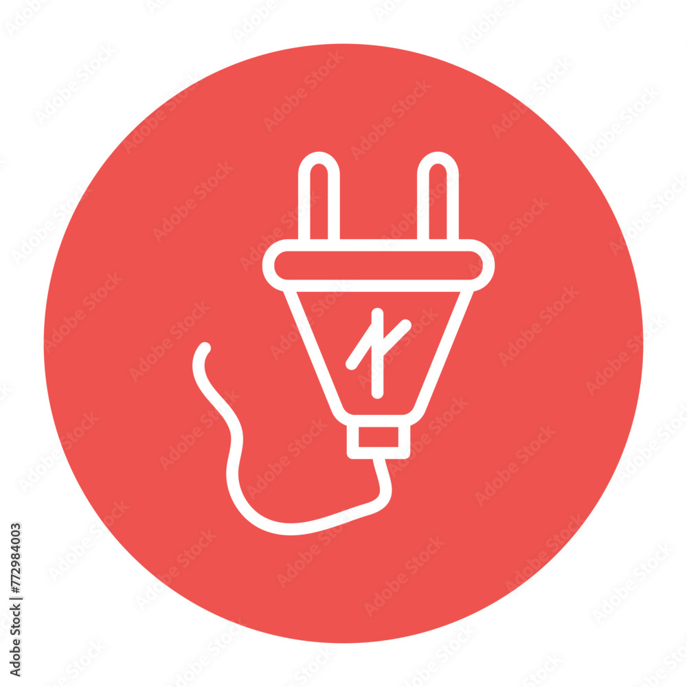 Poster rubber plug icon vector image. can be used for science.