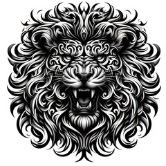 Obraz premium lion head tattoo