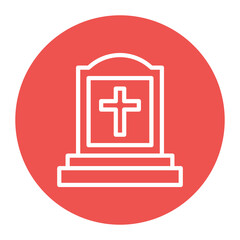 Obraz premium Funeral icon vector image. Can be used for Prison.