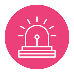 Siren icon vector image. Can be used for Prison.