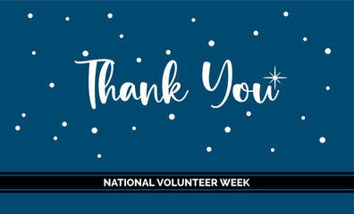National Volunteer Week, holiday concept vector
