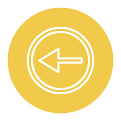 Backward Button icon vector image. Can be used for Instrument.