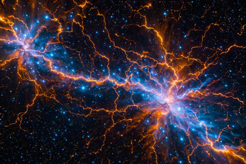 Hochspannungsentladung im all