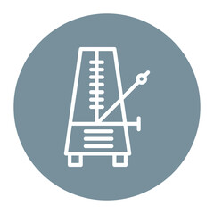 Metronome icon vector image. Can be used for Instrument.