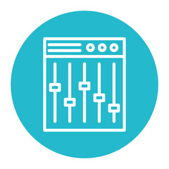 Mixer icon vector image. Can be used for Instrument.