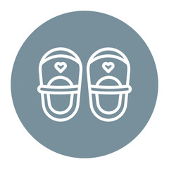 Baby Shoes icon vector image. Can be used for Baby Shower.
