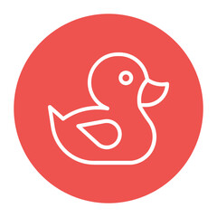 Duckling icon vector image. Can be used for Baby Shower.
